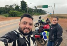 VÍDEO: casal de Rondônia está cruzando a América do Sul de BIZ 125CC