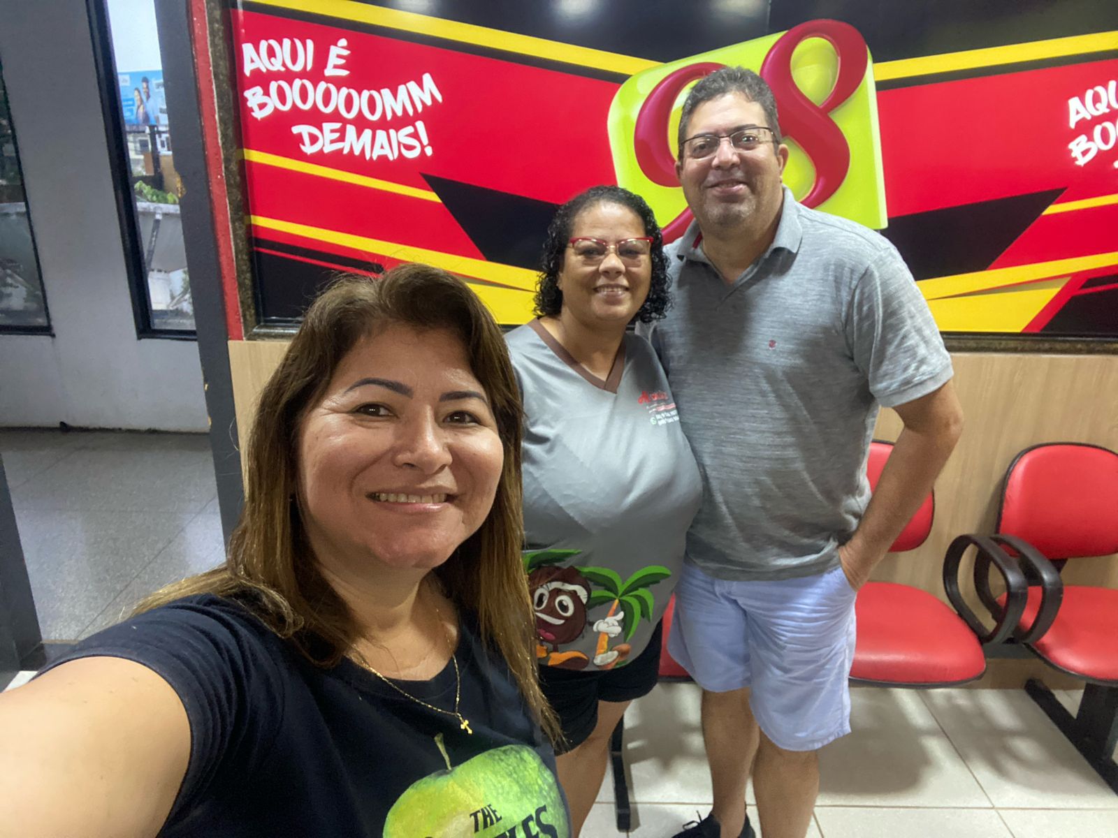 Elianete durante a participação no programa Rondorural na rádio Parecis FM