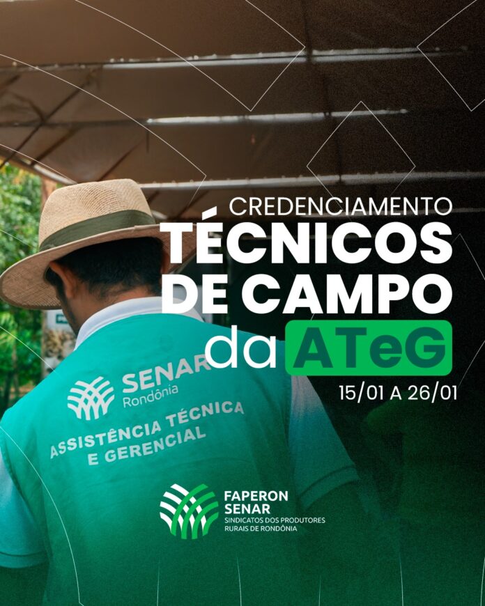 O objetivo é fortalecer a metodologia de Assistência Técnica e Gerencial do SENAR