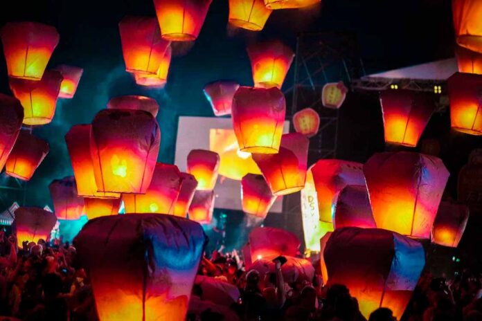 Festival com lanternas celebra o ano novo lunar em Taiwan
