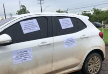 Inusitado recado no Hospital de Base de Porto Velho para alertar motorista infrator