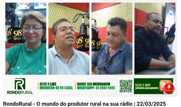 Durante o programa, Levi Moraes de Deus, presidente da Associação dos Produtores Rurais do Caiçara, compartilhou sua experiência sobre a necessidade da regularização