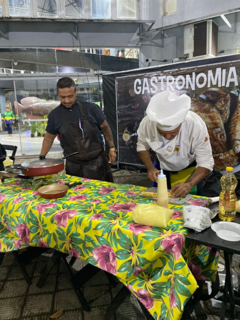 A gastronomia teve seu lugar de destaque, com pratos elaborados à base de peixes amazônicos e doces típicos da região