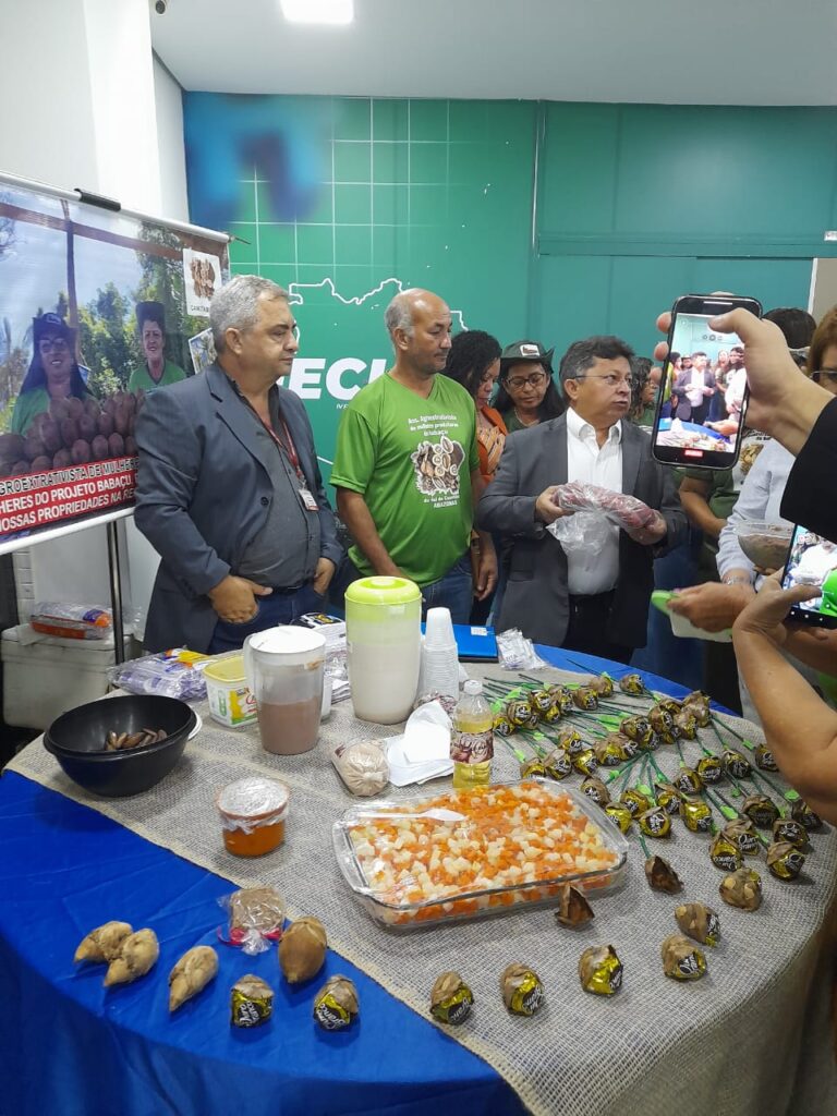 Deputados, o secretário de Agricultura e representantes do governo e da prefeitura do Amazonas tiveram a oportunidade de conhecer de perto a produção da comunidade