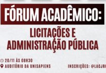 Fórum Acadêmico debate Licitações e Administração Pública na Unisapiens