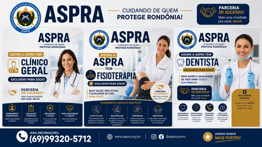 ASPRA-PM/RO amplia assistência e oferece benefícios exclusivos aos policiais militares associados